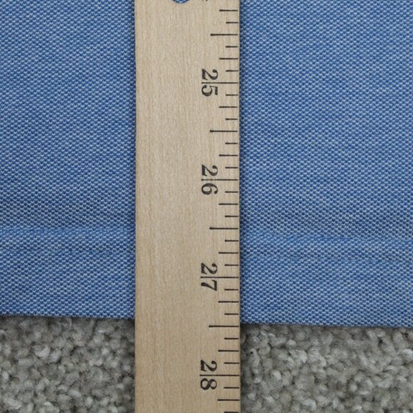 Banana Republic Polo Shirt Mens XL Blue Slim Fit Cotton Short Sleeve Pullover - Picture 11 of 12